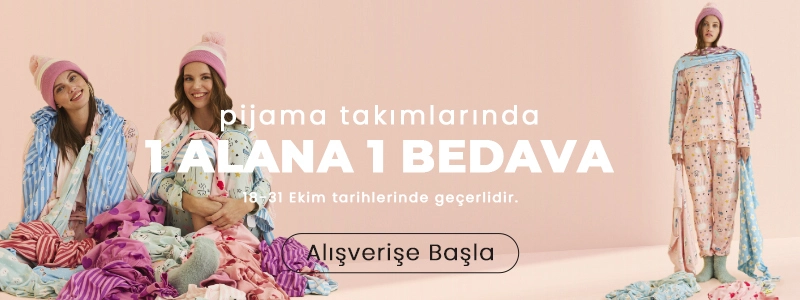 Pijama Takımlarında 1 Alana 1 Bedava