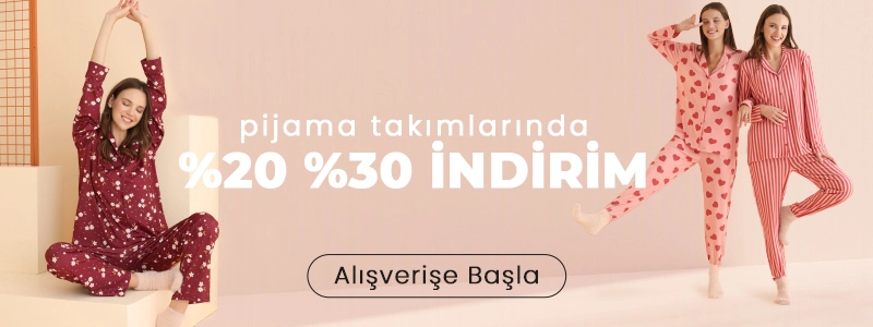 Yeni Sezon Pijama Takımlarında İndirim