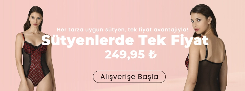 Sütyenlerde Tek Fiyat