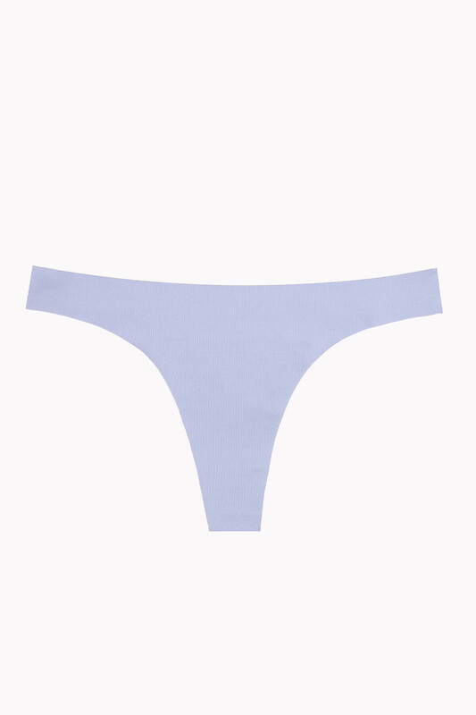 Açık Haki Mavi Lacivert 3'lü Lazer Kesim İz Yapmaz Tanga - NBB