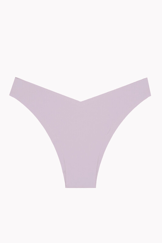 Açık Pembe Gül Kurusu Açık Kahve 3'lü Lazer İz Yapmaz V Shape Brazillian Külot - NBB