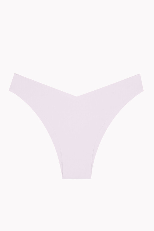 Açık Pembe Gül Kurusu Açık Kahve 3'lü Lazer İz Yapmaz V Shape Brazillian Külot - NBB