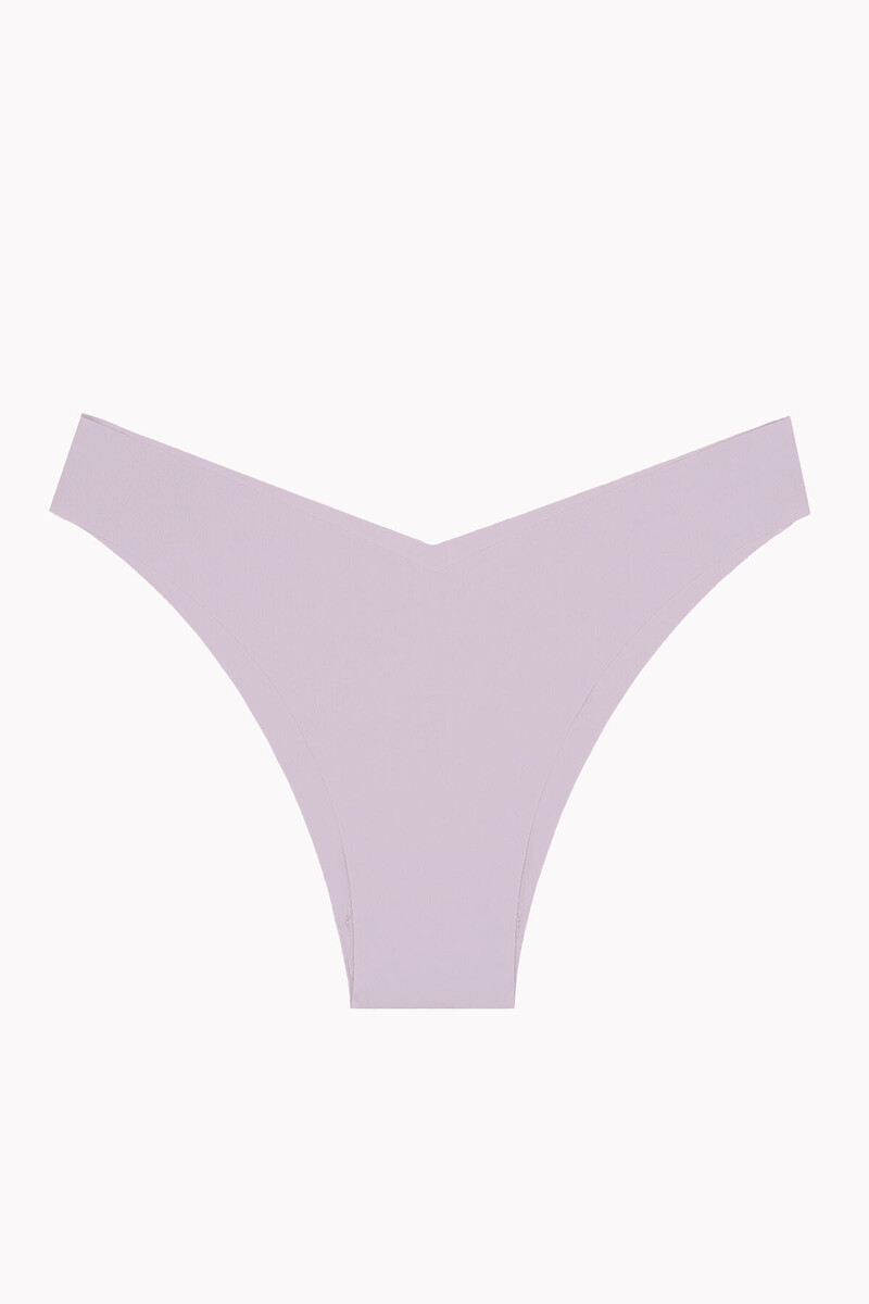 Açık Pembe Gül Kurusu Açık Kahve 3'lü Lazer İz Yapmaz V Shape Brazillian Külot - 2