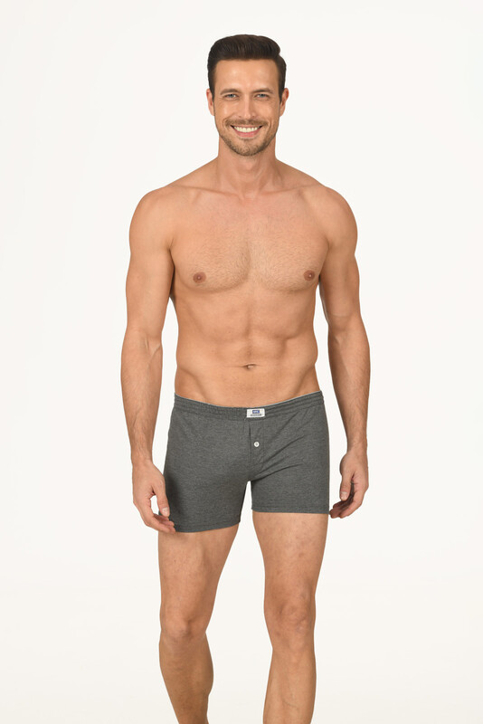 Antrasit Lighten Up Düğmeli Boxer 