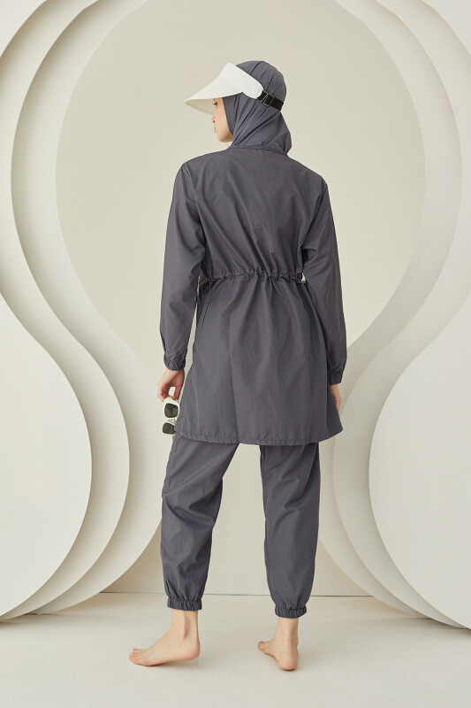 Antrasit Modern Tesettür Mayo - NBB