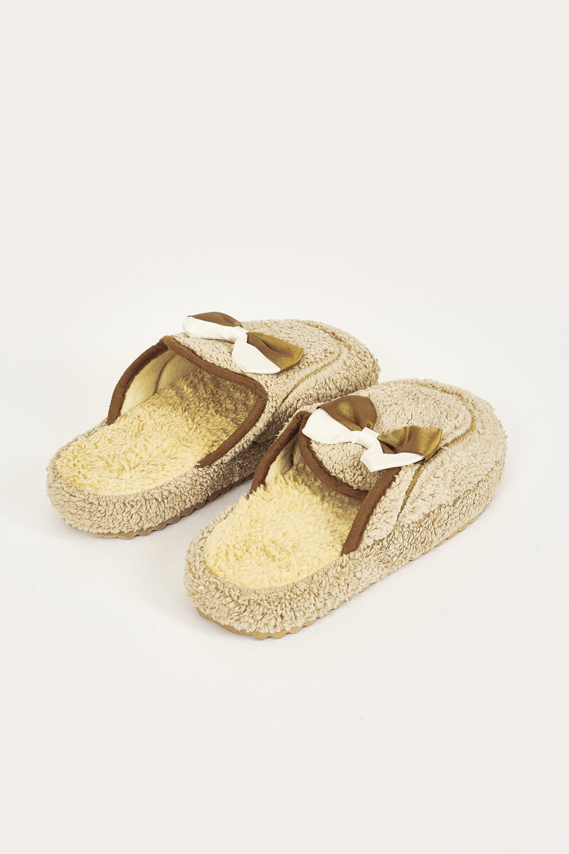 Bej Kurdeleli Atom Ev Terliği - 3