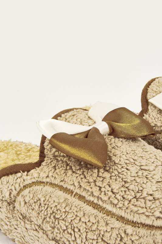 Bej Kurdeleli Atom Ev Terliği - NBB