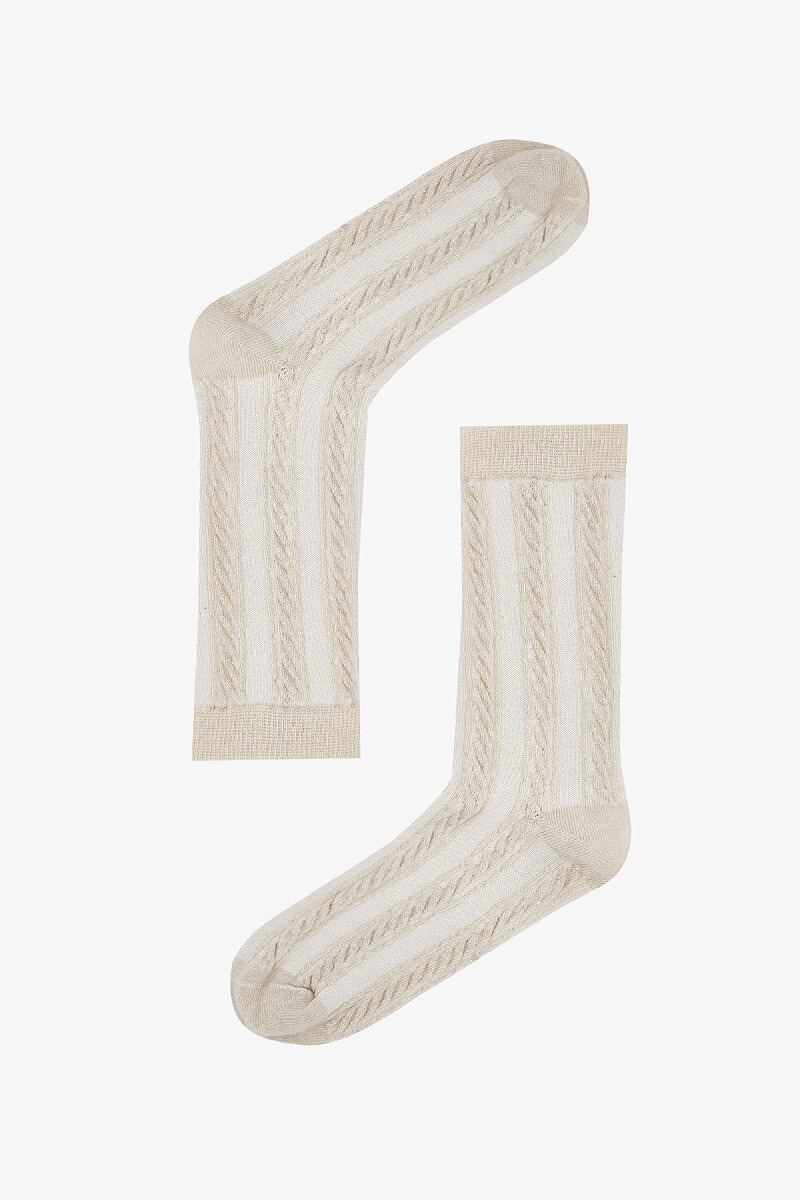 Bej Soket Çorap - 2