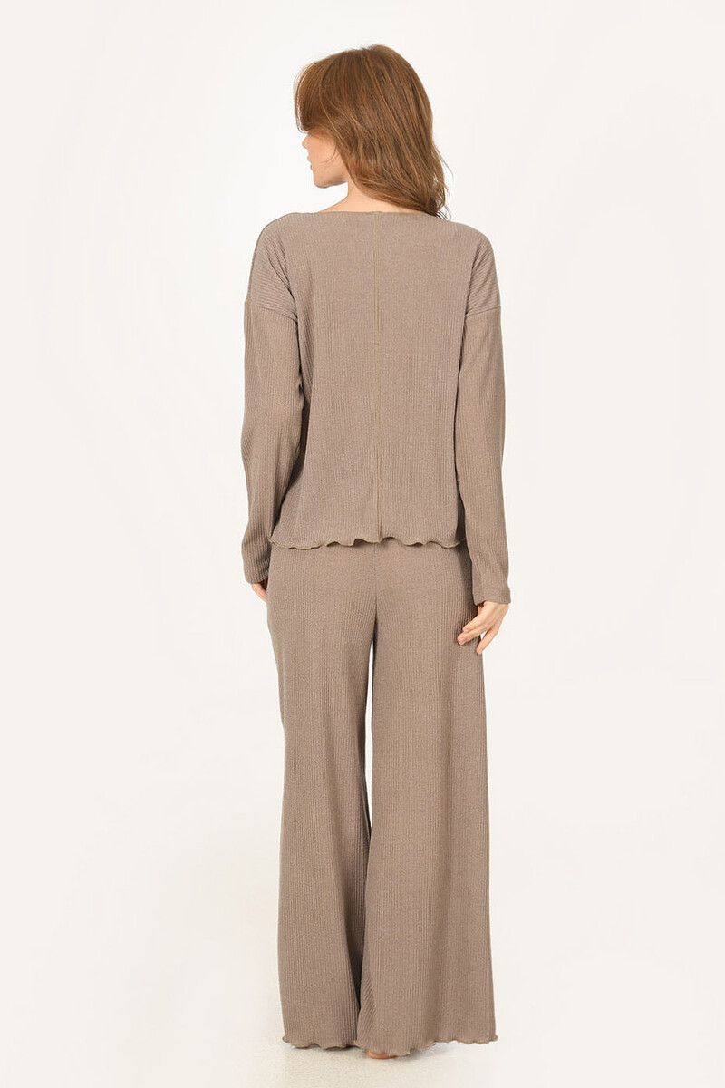 Bej Triko Sweatshirt - 4