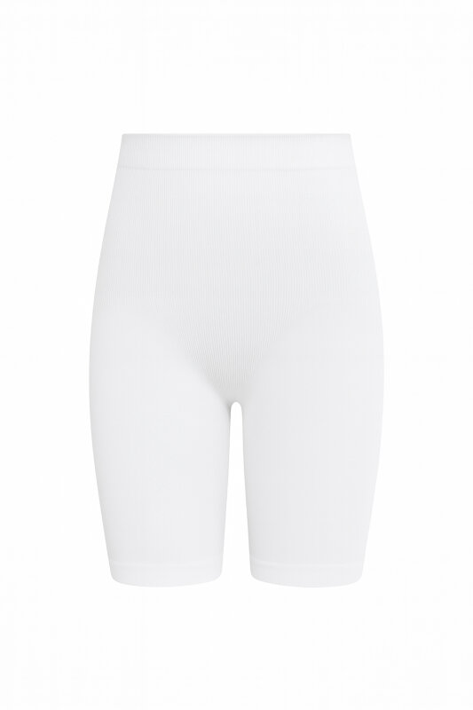 Beyaz Basen Toparlayıcı Şort Korse - NBB