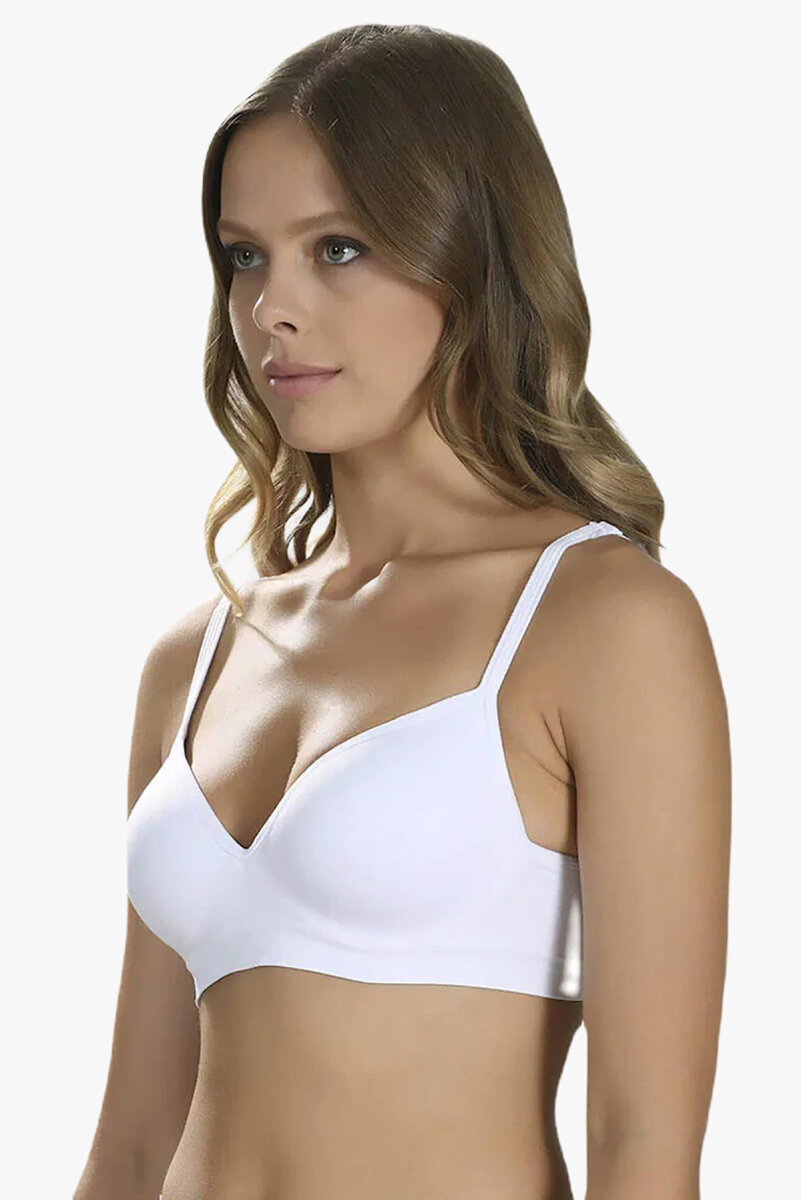 Beyaz Covered Seamless Sütyen - 2