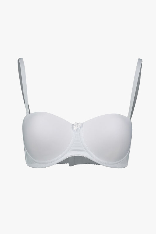 Beyaz Destekli Straplez Sütyen - NBB