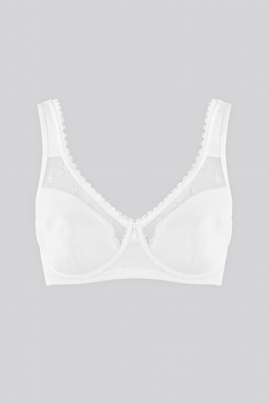 Beyaz Dubleli Mikro Toparlayıcı Sütyen - NBB