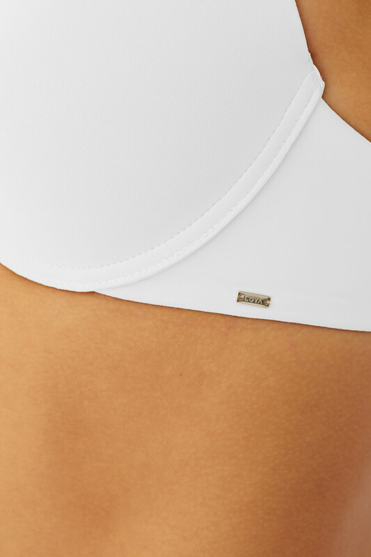 Beyaz Gluing Double Push Up Sütyen - LOYA