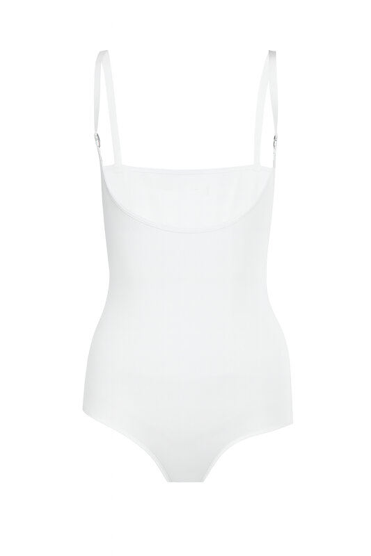 Beyaz Göğüs Altı Askılı Korse - NBB