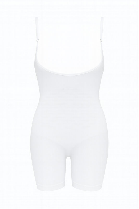 Beyaz Göğüsaltı Şortlu Korse - NBB