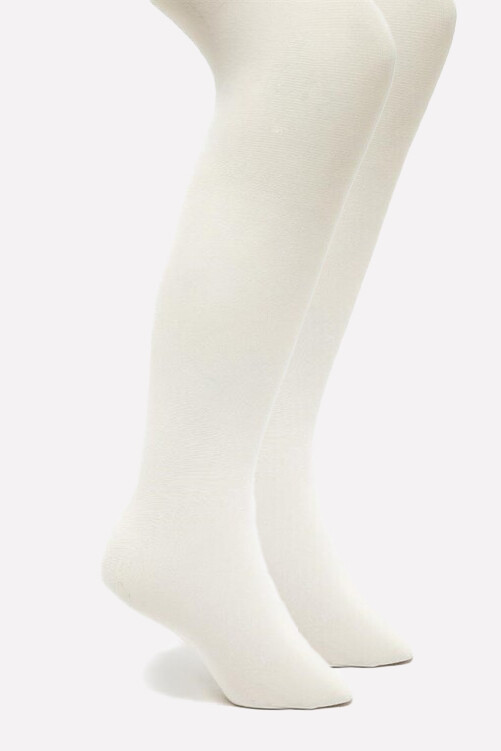 Beyaz Külotlu Çocuk Çorabı - 1