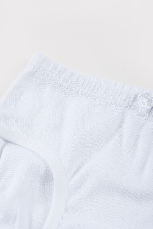 Beyaz Ribanalı Kız Çocuk Slip Külot - NBB