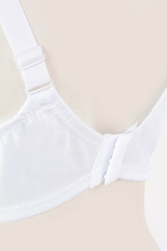 Beyaz Simlex Geniş Askılı Toparlayıcı Sütyen - NBB