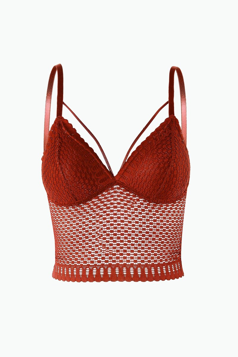 Bordo Helen Fileli Bralet Sütyen - 1
