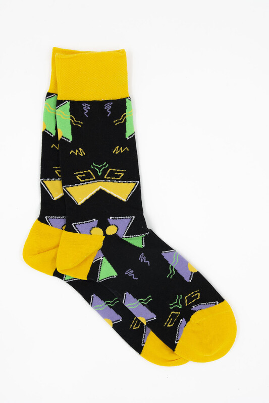 Desenli Soket Çorap - Thumbnail