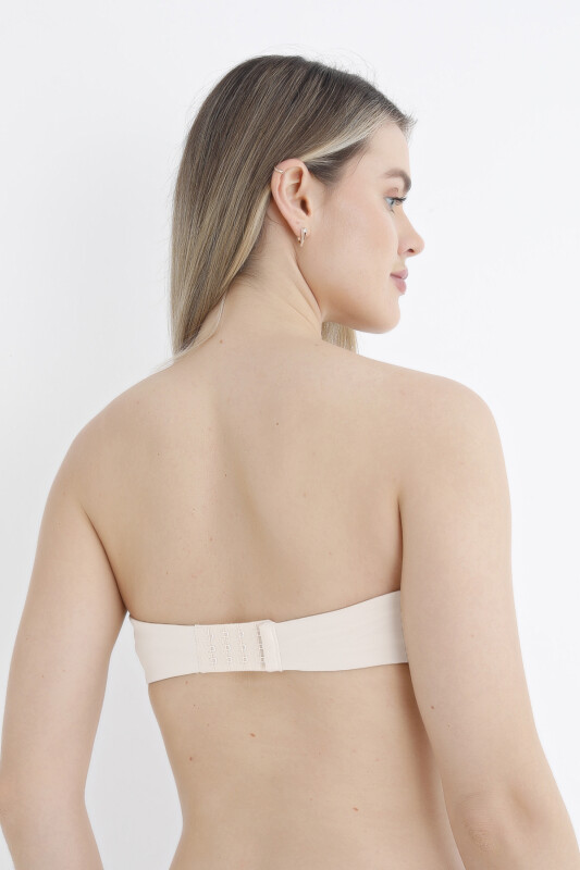 Ekru Askısız Straplez Destekli Sütyen - NBB
