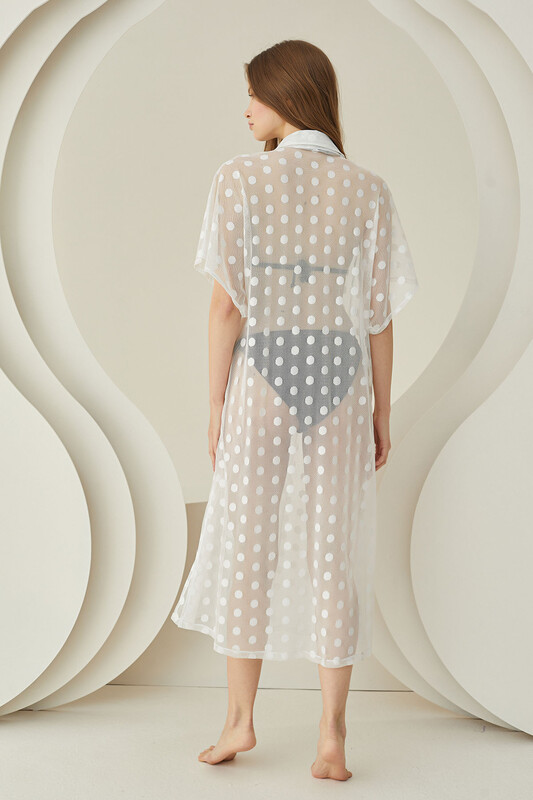 Ekru Britney Tunik Gömlek Pareo - NBB