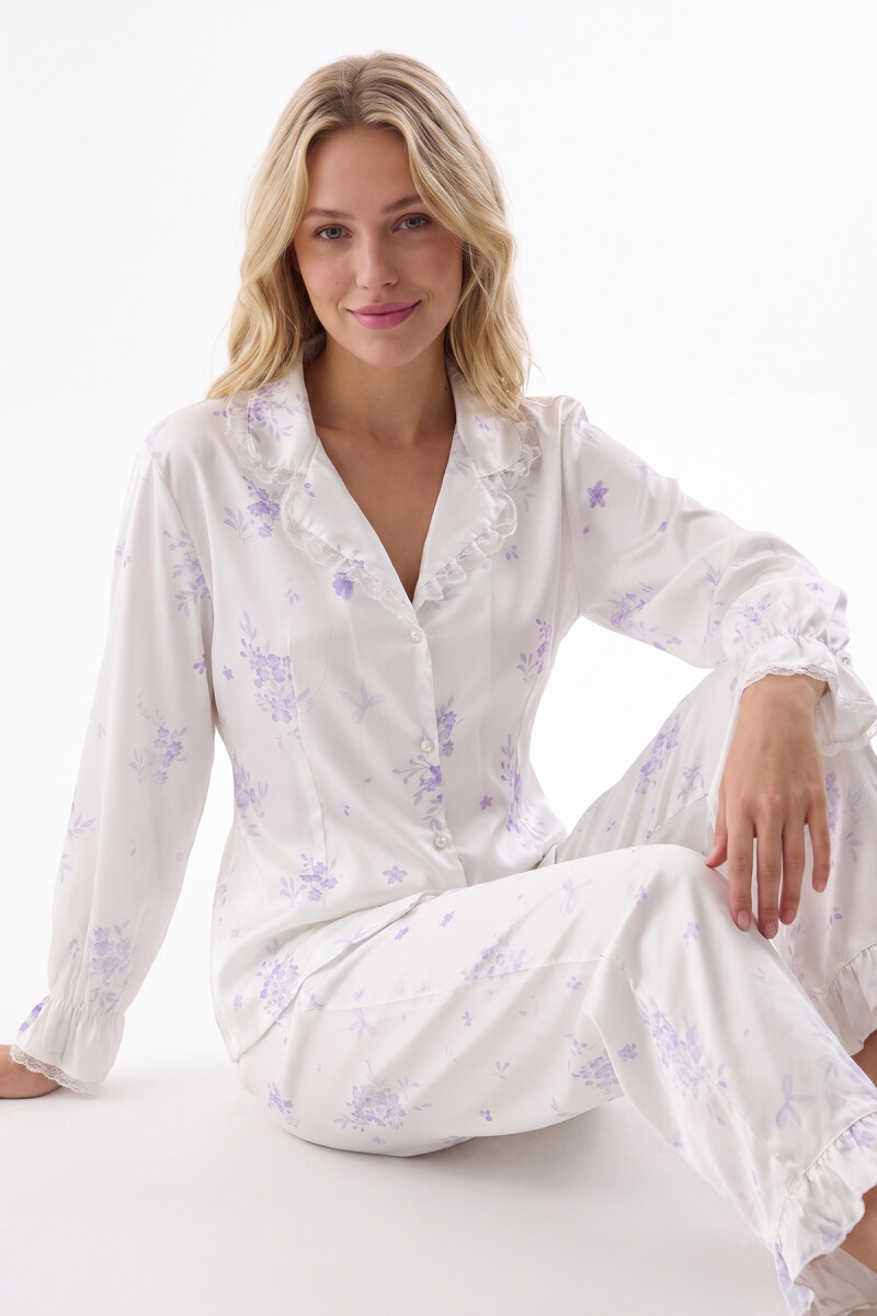 Ekru Dreams Romance Pijama Takım - 1