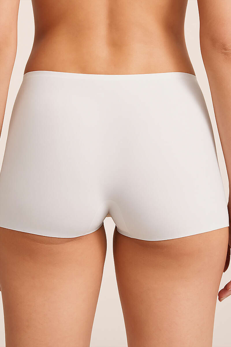 Ekru Lazer Kesim İz Yapmaz Short - 2