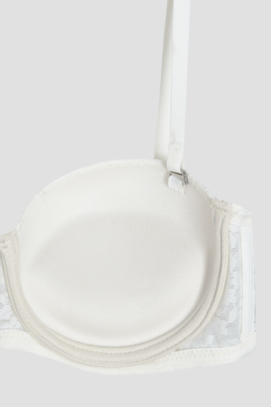 Ekru Nirvana Straplez Destekli Tek Sütyen - LOYA