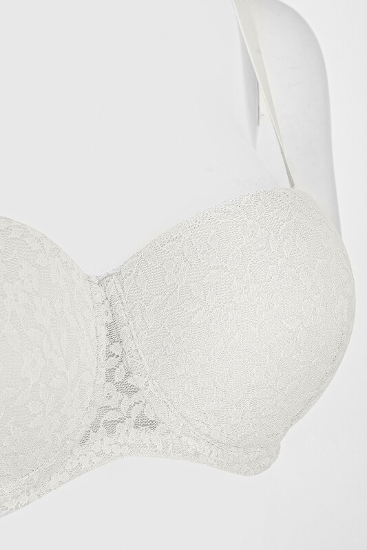 Ekru Nirvana Straplez Destekli Tek Sütyen - LOYA