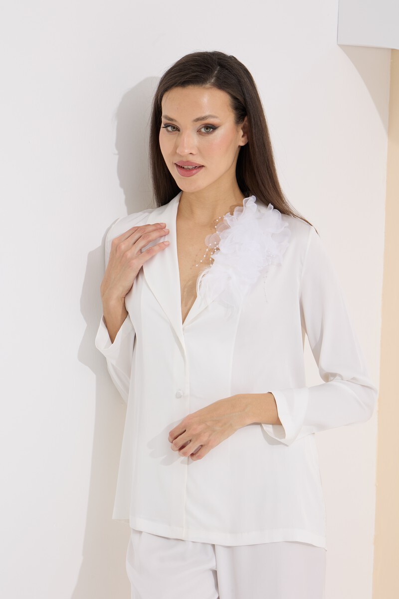 Ekru Premium Bella Pijama Takımı - 4