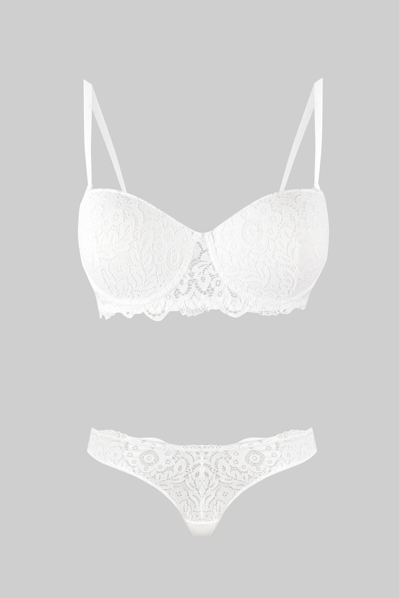 Ekru Valencia Straplez Dolgulu Sütyen - 4