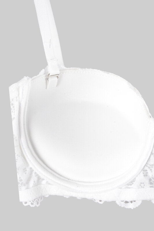 Ekru Valencia Straplez Dolgulu Sütyen - LOYA