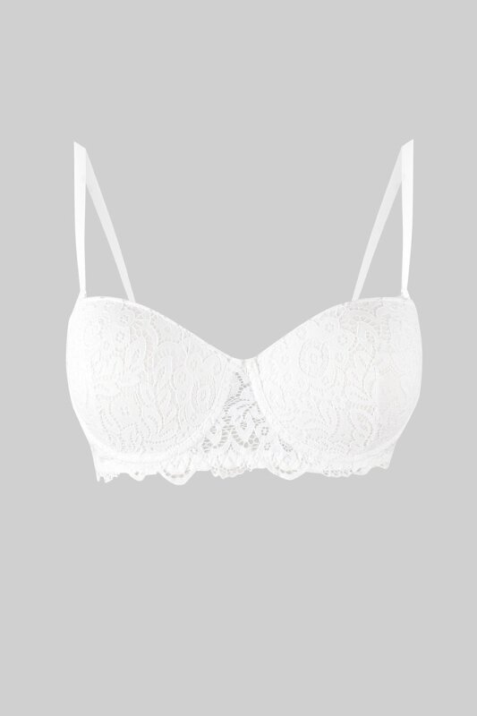 Ekru Valencia Straplez Dolgulu Sütyen - LOYA