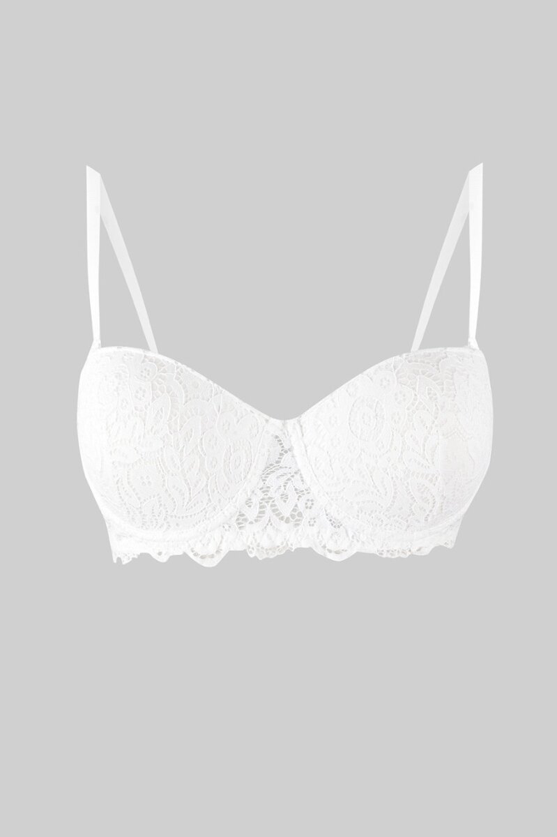 Ekru Valencia Straplez Dolgulu Sütyen - 4