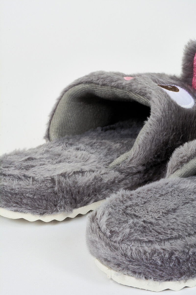 Füme Tavşanlı Ev Terliği - 3