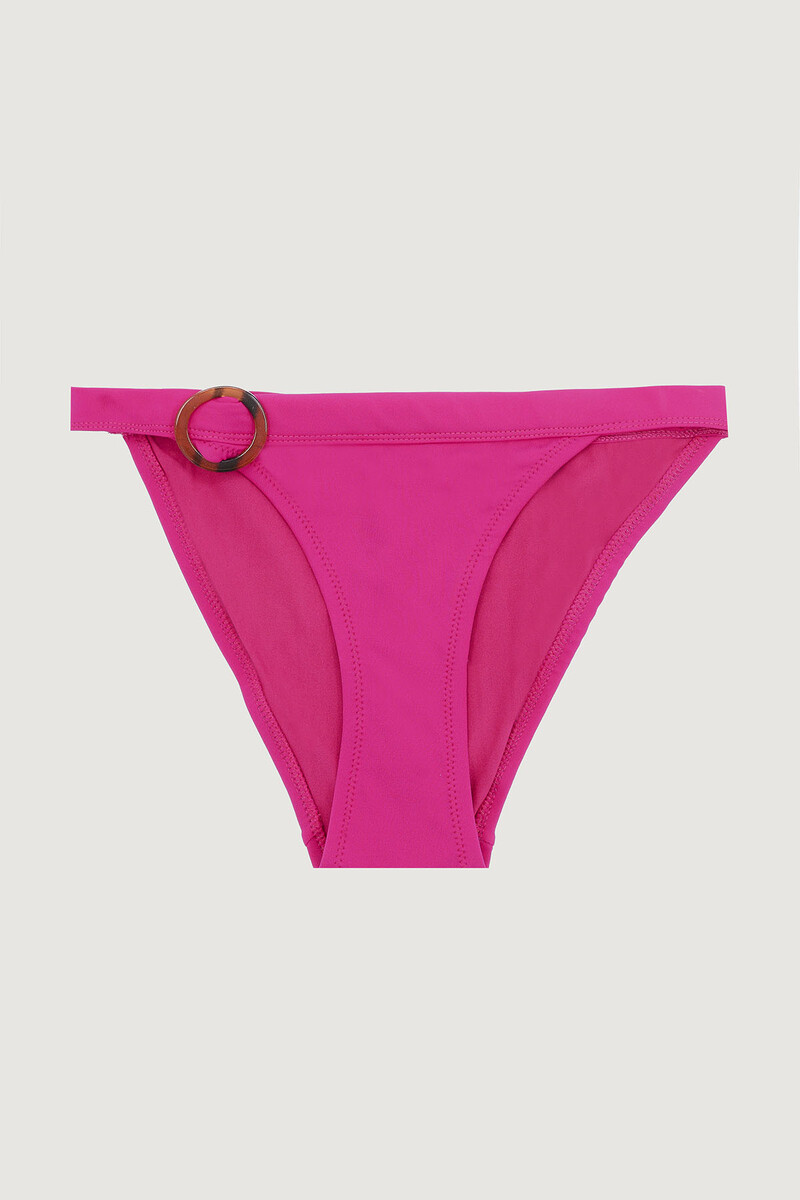 Fuşya Halka Detaylı Tek Alt Bikini - 1