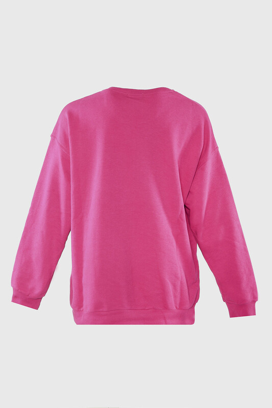 Fuşya San Francisco Baskılı Sweatshirt - Thumbnail