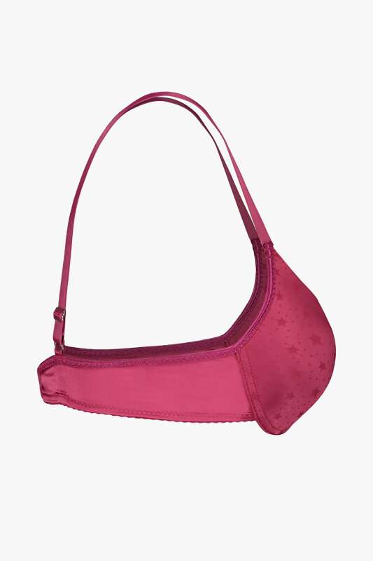 Fuşya Yıldız Desenli Hafif Destekli Sütyen - NBB