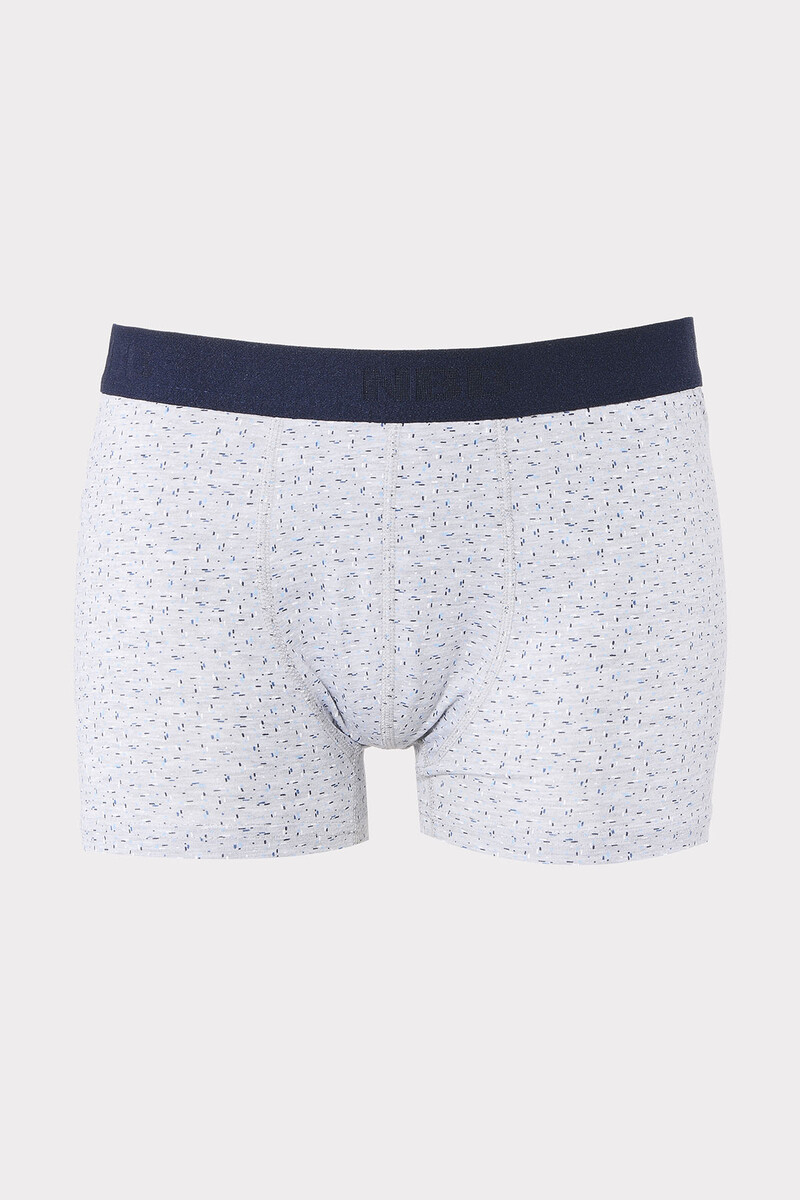 Gri Çizgi Desen Boxer - 1