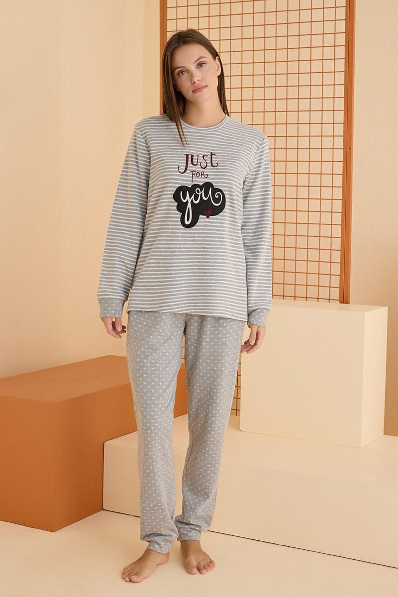 Gri Just For You Pijama Takımı - 3
