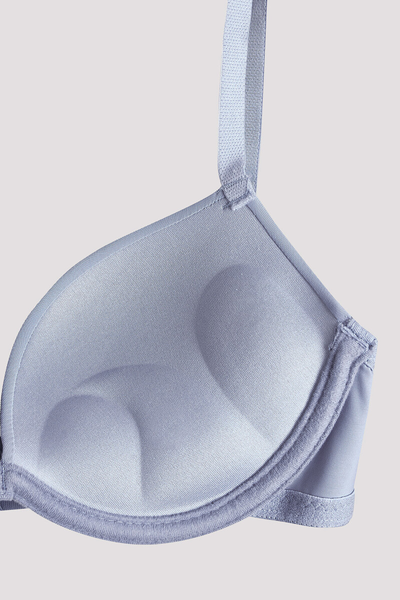 Gri Latina Double Push-Up Destekli Sütyen - 4