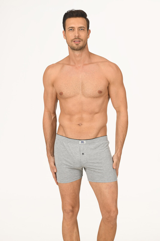 Gri Lighten Up Düğmeli Boxer 