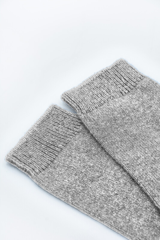 Gri Purista Soft Uzun Soket Çorap - NBB