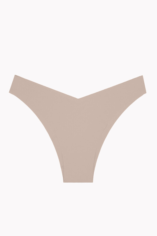 Gül Kurusu Açık Kahve Koyu Kahve 3'lü Lazer İz YapmazV Shape Brazillian Külot - NBB