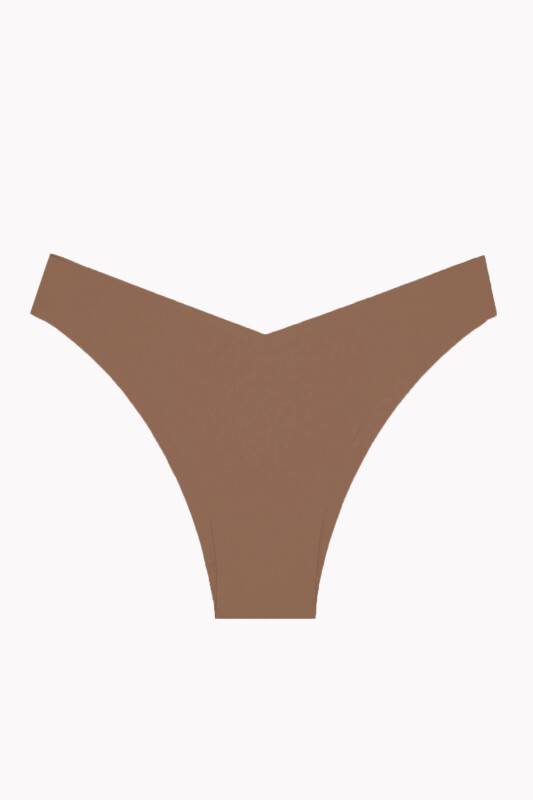 Gül Kurusu Açık Kahve Koyu Kahve 3'lü Lazer İz YapmazV Shape Brazillian Külot - NBB
