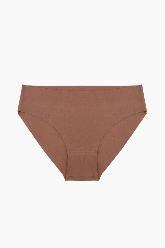 Gül Kurusu Açık Kahve Koyu Kahve 3'lü Lazer Kesim İz Yapmaz Basic Külot - NBB