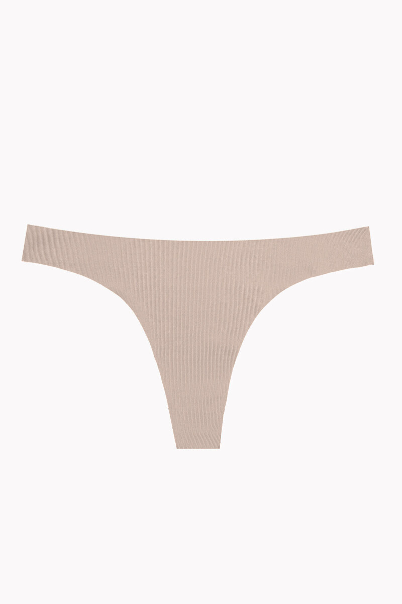 Gül Kurusu Açık Kahve Koyu Kahve 3'lü Lazer Kesim İz Yapmaz Tanga - 7