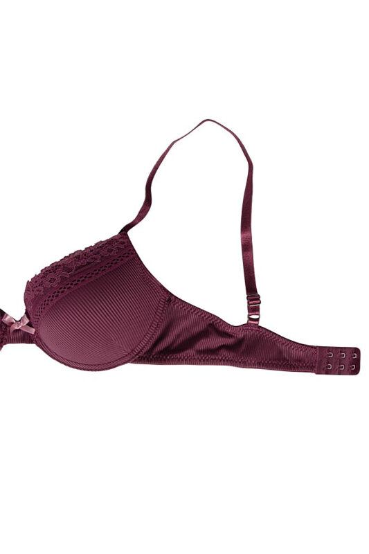 Gül Kurusu Destekli Dantel Detaylı Sütyen Takım - NBB